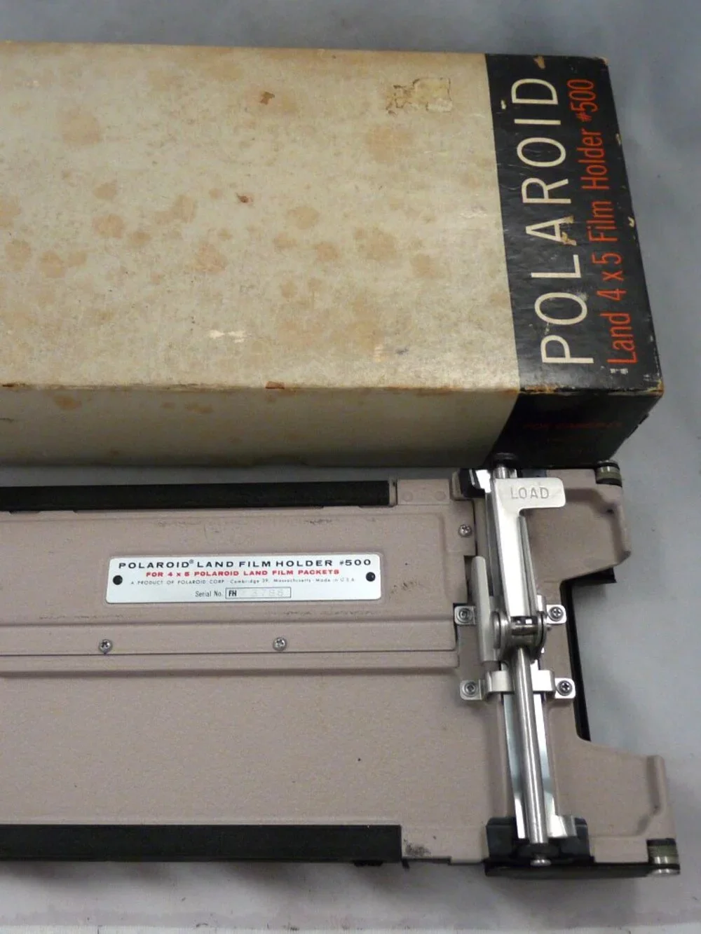 Vintage Polaroid Land 4 X 5 Film Holder #500 box